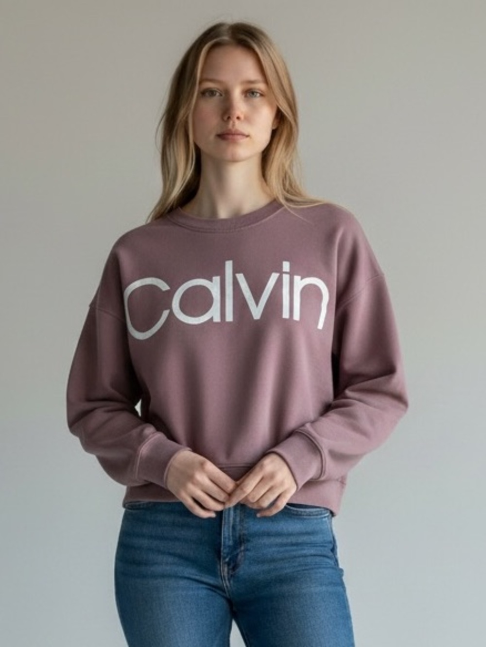Calvin Klein Dusty Rose Logo Sweatshirt
